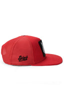 hip hop kids kurukafa logolu krmz cocuk trucker sapka