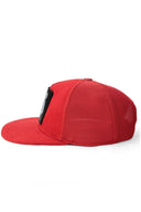 hip hop kids kurukafa logolu krmz cocuk trucker sapka