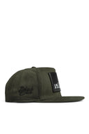 hip hop kids panda logolu haki cocuk sapka