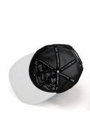 hip hop kids samuray logolu beyaz-siyah cocuk trucker sapka