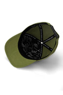 hip hop kids sincap logolu yesil cocuk sapka