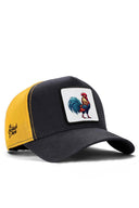 horoz logolu koyu antrasit-sar trucker sapka