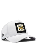 hot girl club logolu beyaz beyzbol premium sapka