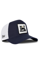 Navy & White Trucker Hat with Hot Girl Club Patch - BlackBork