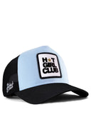 hot girl club logolu siyah-buz mavi trucker sapka