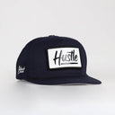 hustle logolu lacivert hip hop sapka