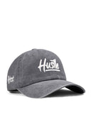 hustle naksl vintage beyzbol gri sapka