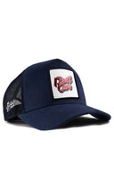 i don t care logolu lacivert trucker sapka