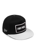 i hate people logolu v2 beyaz-siyah hip hop sapka
