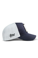 ihtimal yuku logolu lacivert-beyaz trucker sapka