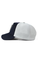 ihtimal yuku logolu lacivert-beyaz trucker sapka