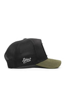 inek logolu cordura haki-siyah trucker sapka