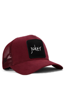 joker logolu bordo trucker sapka
