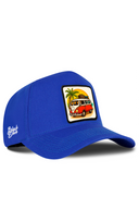 Blue Baseball Cap with Caravan Patch - BlackBork