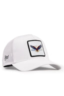 kartal logolu beyaz trucker sapka