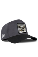 Black & Anthracite Baseball Cap with Eagle Patch - BlackBork