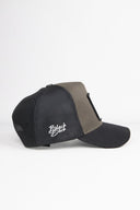 kartal logolu siyah-haki trucker sapka