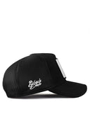 kartal logolu siyah trucker sapka