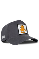 Anthracite Baseball Cap with Cat Patch - BlackBork