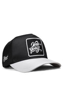 keep going logolu beyaz-siyah trucker sapka
