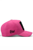 kids ay logolu pembe cocuk beyzbol sapka