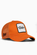 Kids Orange Trucker Hat with Boss Patch - BlackBork