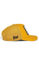 Yellow Kids Trucker Hat with Eagle Patch