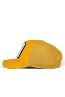 Yellow Kids Trucker Hat with Eagle Patch