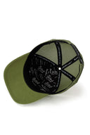 kids panda logolu yesil cocuk trucker sapka