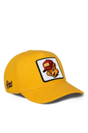 Kids Yellow Baseball Cap with Squirrel Patch - BlackBork