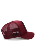 kirpi logolu bordo trucker sapka