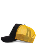 kirpi logolu siyah-sar trucker sapka