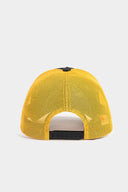 konfor kazan logolu siyah-sar trucker sapka