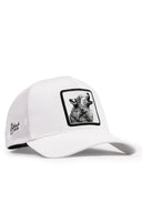 kurt logolu beyaz trucker sapka