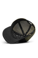 kurt logolu cordura siyah-haki trucker sapka