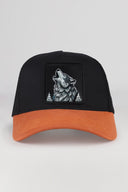 kurt logolu kiremit-siyah trucker sapka