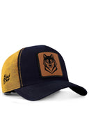 kurt logolu lacivert-sar trucker sapka
