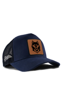 kurt logolu lacivert trucker sapka