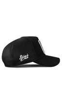 kurt logolu siyah trucker sapka