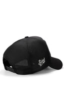 kurt logolu siyah trucker sapka