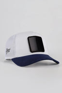 lacivert-beyaz trucker sapka