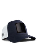 lacivert-beyaz trucker sapka