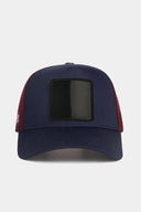 lacivert-bordo trucker sapka