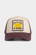 life is good logolu kahve-bej beyzbol sapka