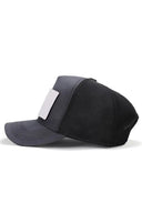 limited edition logolu antrasit-siyah trucker sapka