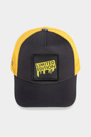 limited edition logolu siyah-sar trucker sapka