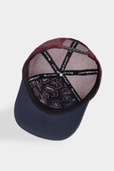 made in 1987 logolu lacivert-bordo trucker sapka