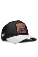 mountains logolu beyaz-siyah trucker sapka