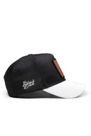 mountains logolu beyaz-siyah trucker sapka