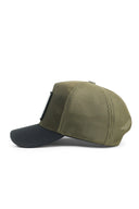 mountains logolu cordura siyah-haki trucker sapka